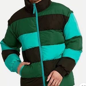 Lego X Target Men's Green and Black Puffer Convertible Jacket
